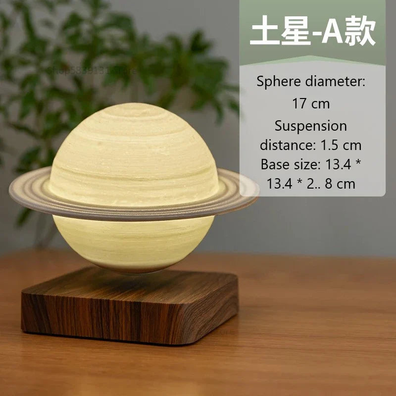 DecorBites™ Levitating Moon Lamp: LED Touch Night Light for Bedroom Decor & Gift