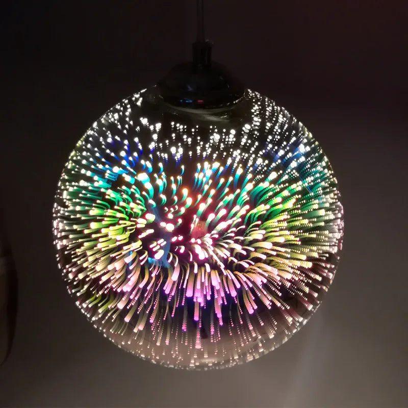 DecorBites™ Glass Ball LED Pendant Light Fixture for Stylish Indoor Decor