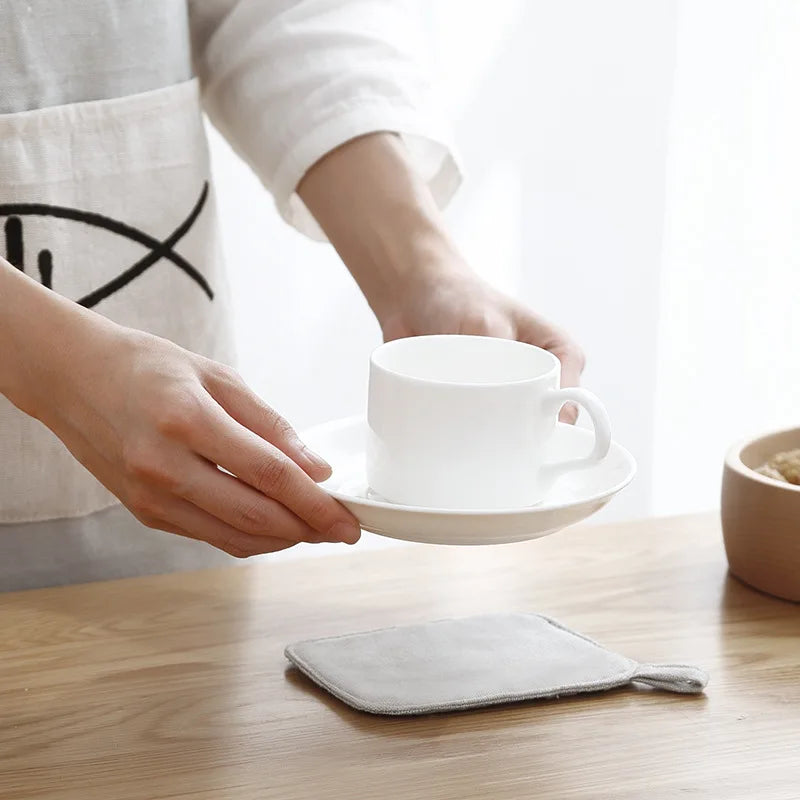 Decorbites™ Baumwoll-Leinen-Unterset-Ansammlung für Tee-Kaffee-Becher Wärmeschutz ECO-Tassenmatte