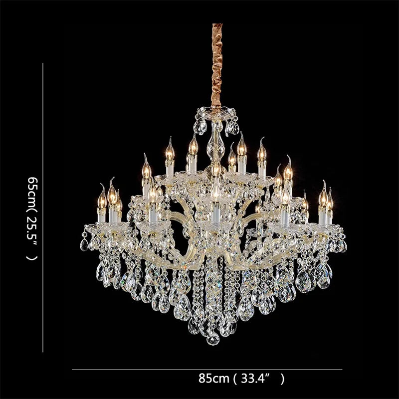 Decorbites™ Kristallkerzenleuchter: Elegante LED-Pendelleuchten für Zuhause, Hotel, Villa-Halle