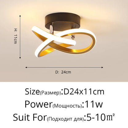 DecorBites™ LED Ceiling Light for Modern Indoor Lighting in Minimalist Style