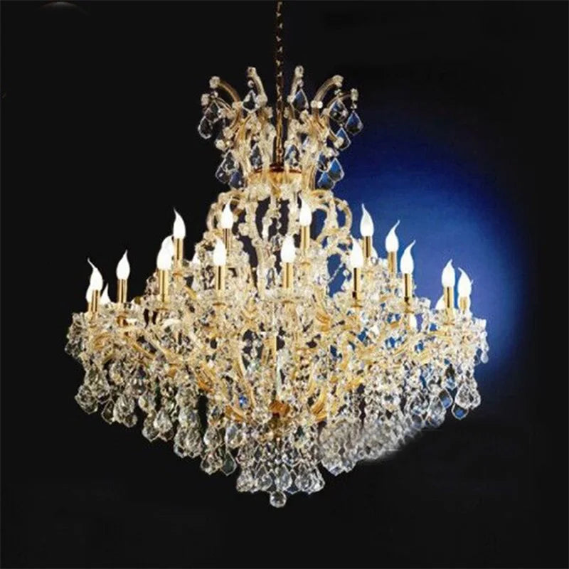 Decorbites™ Kristallkerzenleuchter: Elegante LED-Pendelleuchten für Zuhause, Hotel, Villa-Halle