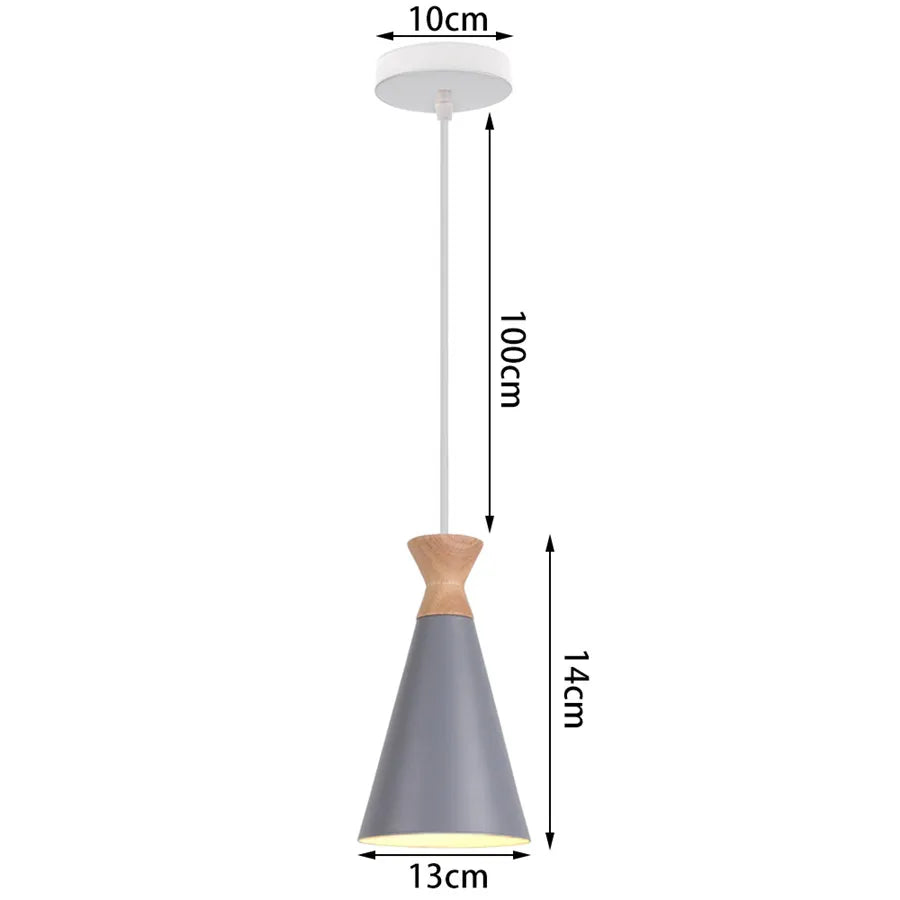 Decorbites™ Industrielles Graues Pendellicht mit LED für Wohnzimmer, Eingangsbereich – Moderne Leuchte