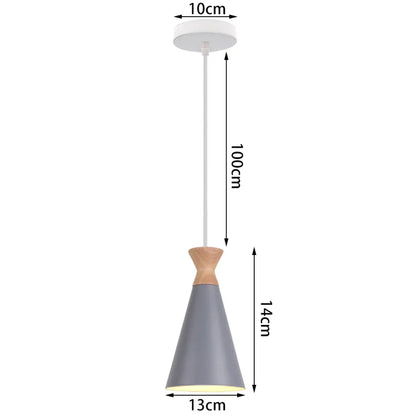 Decorbites™ Industrielles Graues Pendellicht mit LED für Wohnzimmer, Eingangsbereich – Moderne Leuchte