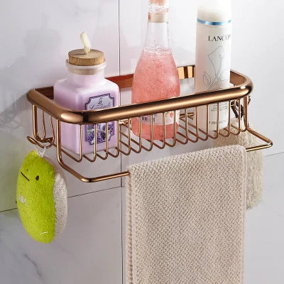 Gold Brass Bathroom Shelf