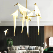 Gold Cage Origami Chandelier