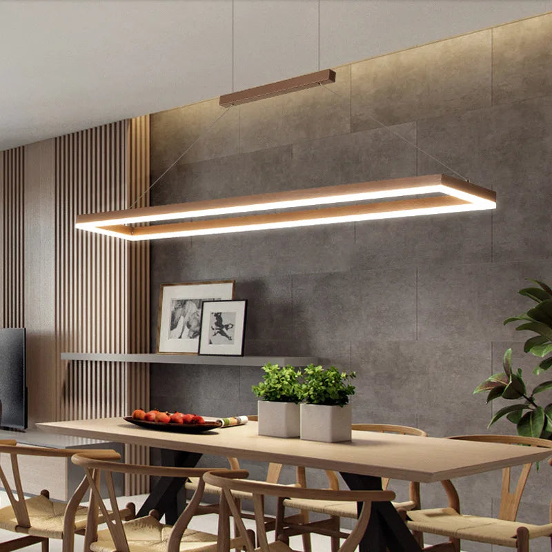 Gold LED Chandelier Aluminum 120cm
