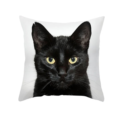 Decorbites™ Schwarze Katze Kissenbezüge - Süße Katzenliebhaber Kissenhülle