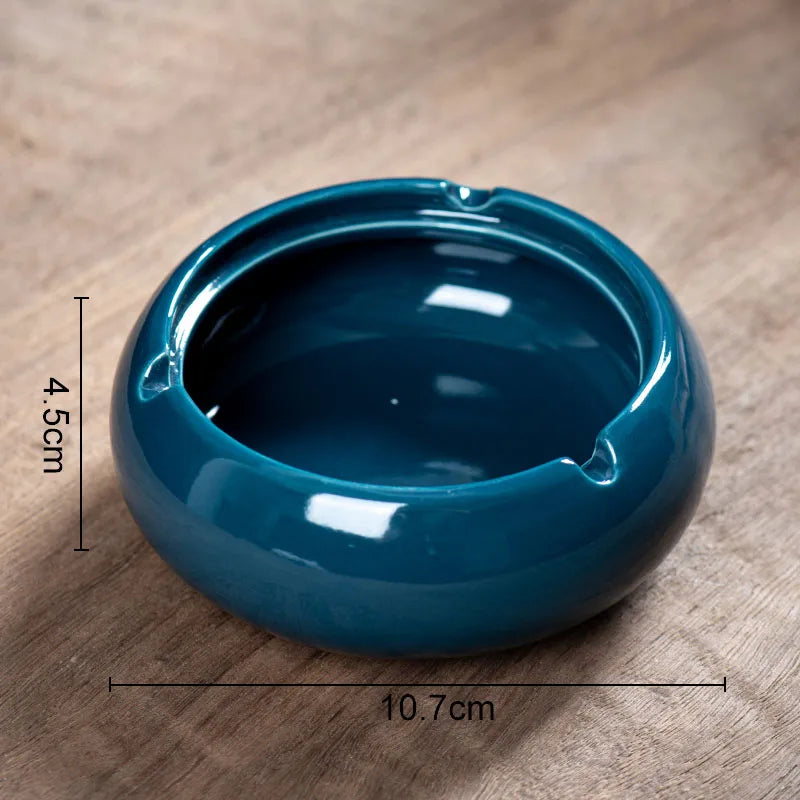 Porcelain Round Ashtray Decor