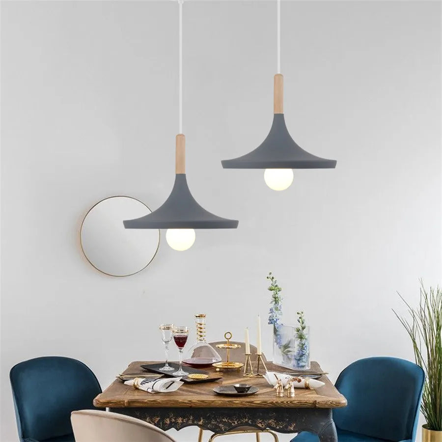 Decorbites™ Industrielles Graues Pendellicht mit LED für Wohnzimmer, Eingangsbereich – Moderne Leuchte