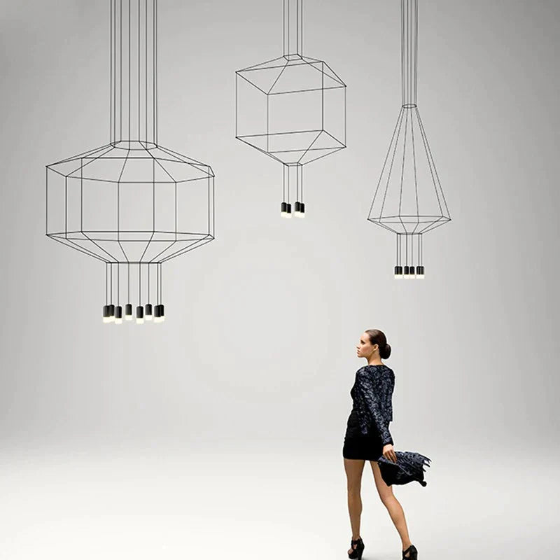 Decorbites™ Industrielle Eisenkunst LED-Hängeleuchte - Schwarze Minimalistische Wandlampe