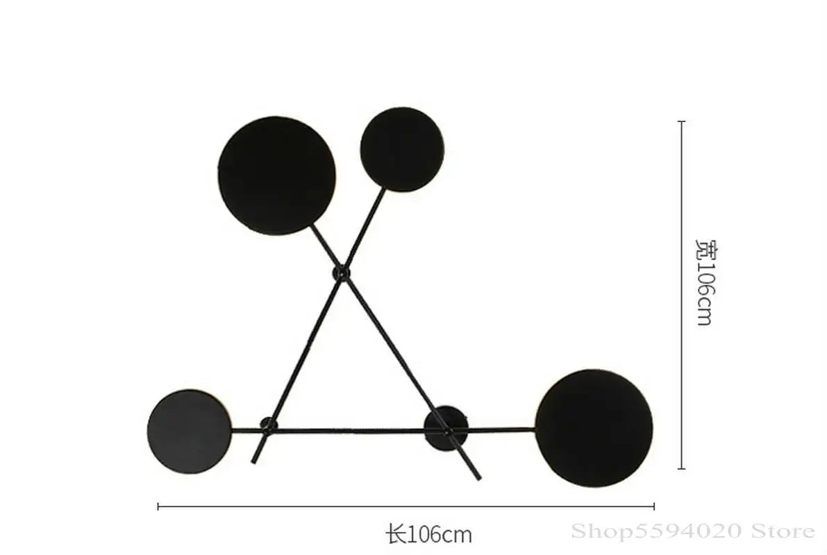 Decorbites™ Geometrische Eisen-Wandleuchte: Modernes nordisches Design, LED, Dekoration für Wohnzimmer & Schlafzimmer