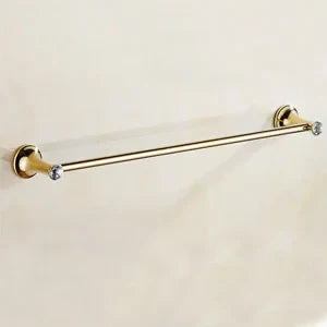 Decorbites™ Gold-Badarmatur-Set: Handtuchhalter, Toilettenpapierhalter, Handtuchstange, Haken
