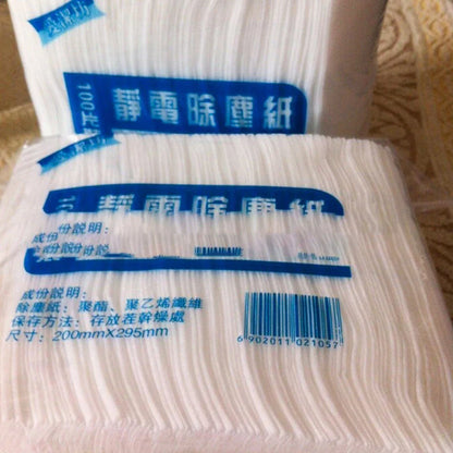 Decorbites™ Küchenreinigungstücher 100er-Pack: Einweg-Elektrostatische Staubentfernungs-Papiertücher, Ersatz-Schwamm