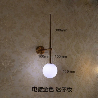 DecorBites™ Glass Ball LED Wall Lamp for Modern Minimalist Decor
