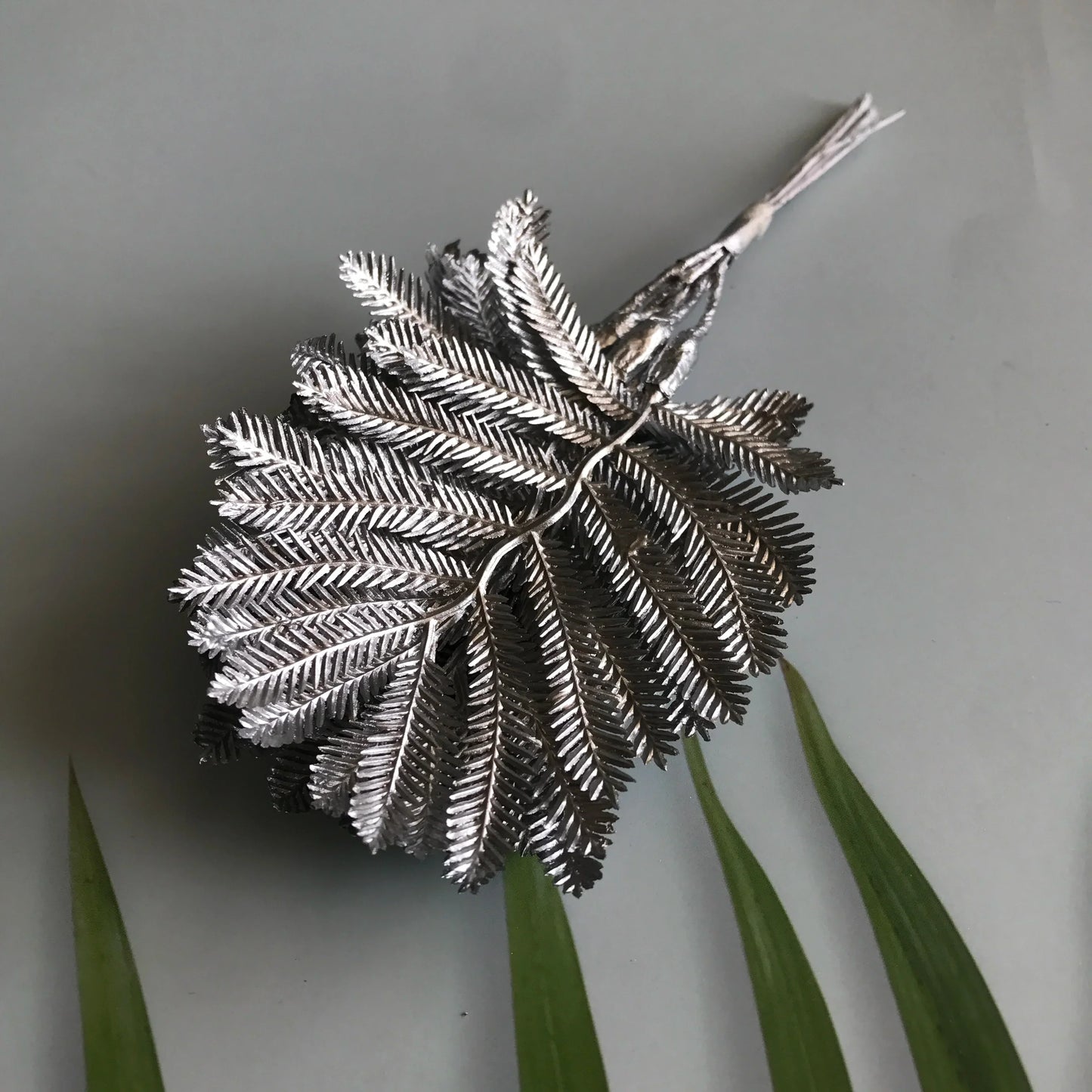 DecorBites™ Artificial Eucalyptus Leaf Bunch for Home Christmas Wedding Decor - 6-Pack
