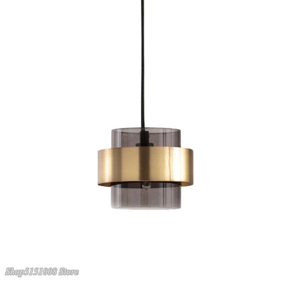 Decorbites™ Goldene Glas-LED-Hängeleuchten: Modernes nordisches zylindrisches Design für Heimdekorationen