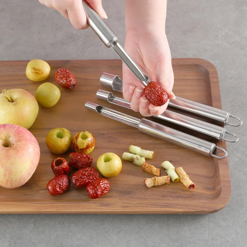 Decorbites™ Fruchtkern-Entferner Schneidmesser, Edelstahl-Apfel-Birnen-Dattel-Dreher