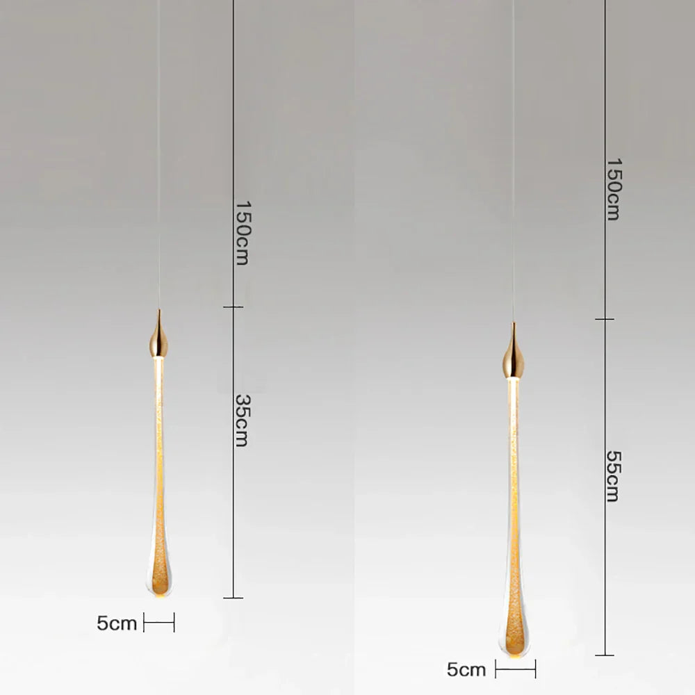 Decorbites™ Kristall-Wassertropfen-Kronleuchter: Moderne Luxus-LED-Beleuchtung für Schlafzimmer, Bar und Dekoration