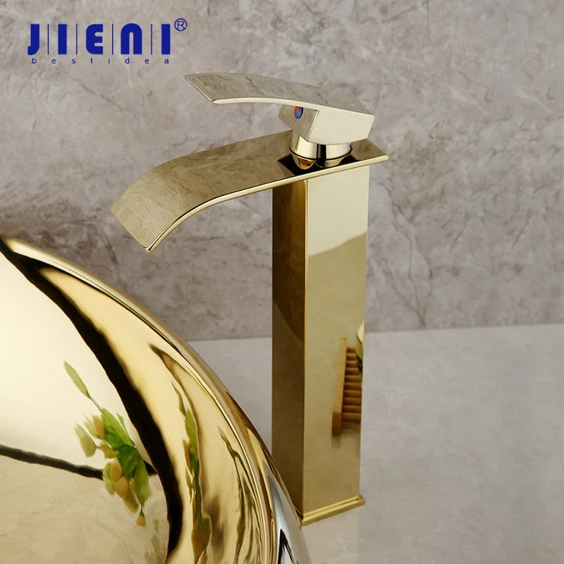 Gold Ceramic Basin Sink Set