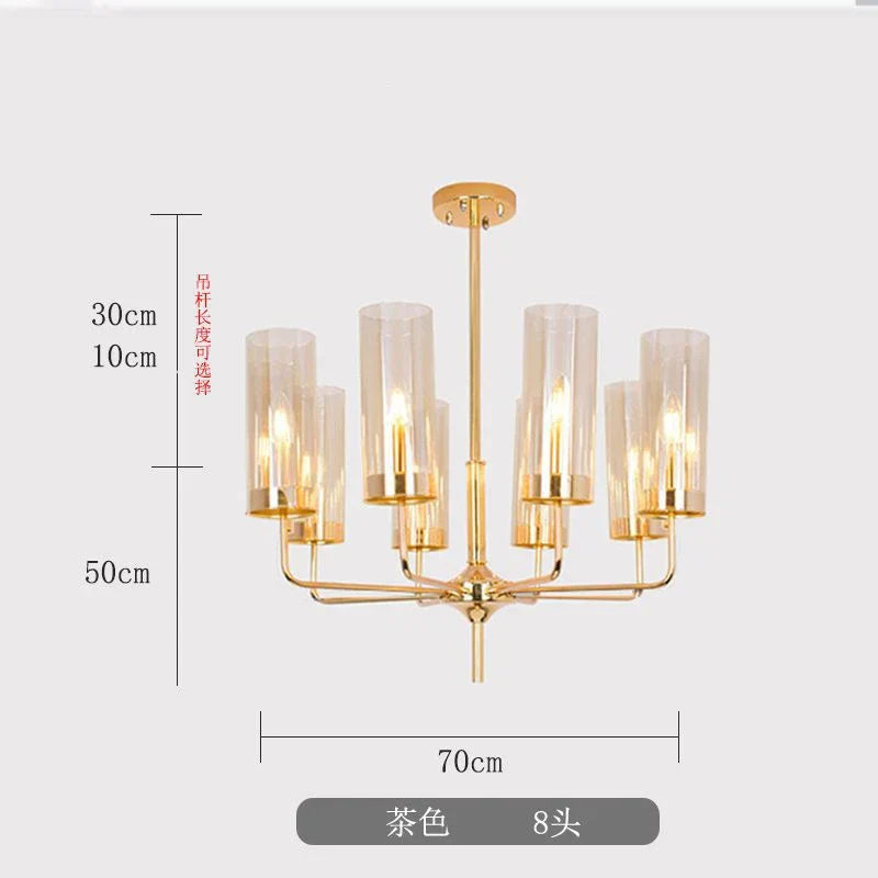 Decorbites™ Glasleuchter: Luxuriöser nordischer LED-Hängeleuchter für Wohnzimmer, Esszimmer, Schlafzimmer