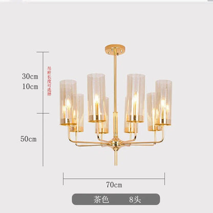 Decorbites™ Glasleuchter: Luxuriöser nordischer LED-Hängeleuchter für Wohnzimmer, Esszimmer, Schlafzimmer