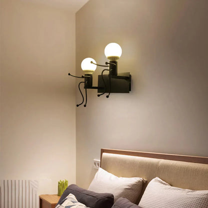 Decorbites™ Kleiner Iron Man Cartoon Wandlampe für Kinderzimmer, Schlafzimmer, Küche – Modernes Design