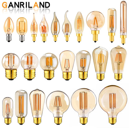 Decorbites™ Dimmbare Vintage-LED-Filament-Birnenleuchte T22 1W Dekorative Retro-Beleuchtung Lampe