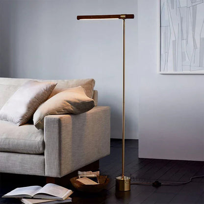 Decorbites™ Lineares Holz-LED-Stehlampe | Moderne Minimalistische Designer Vertikale Loft-Stehlampe