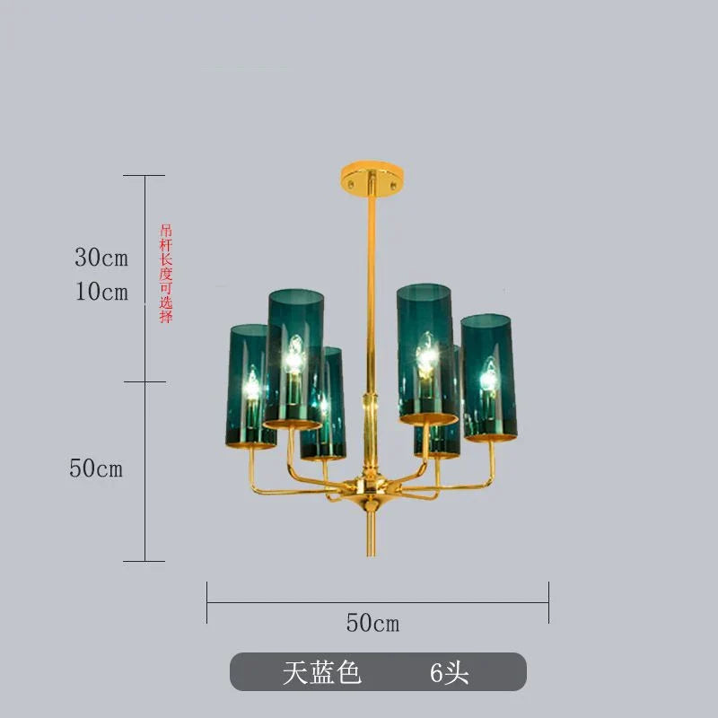 Decorbites™ Glasleuchter: Luxuriöser nordischer LED-Hängeleuchter für Wohnzimmer, Esszimmer, Schlafzimmer