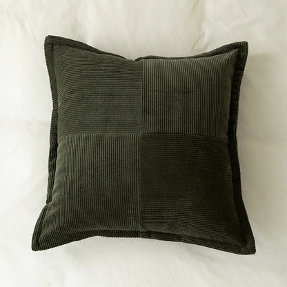 DecorBites™ Corduroy Pillow Cover 45x45cm Modern Soft Solid Cushion for Home Sofa Bed