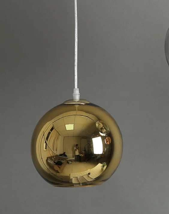 Decorbites™ Goldener Ball-Glas-Hängeleuchte LED für Küche Wohnzimmer Café Hanglamp