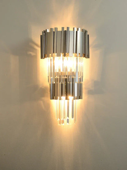 Decorbites™ Kristall Goldene LED Wandleuchte Edelstahl Postmodern Art Deco Wandlampe