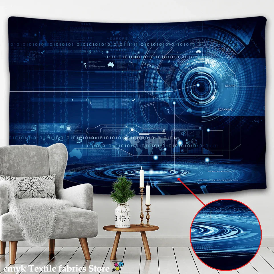 Decorbites™ Galaxy Tapisserie: Psychedelische Hippie-Heimdekoration & Wandbehänge