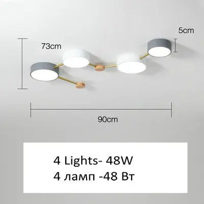 Decorbites™ LED-Holz-Deckenleuchter für Wohnzimmer, Schlafzimmer, Kinderzimmer-Dekoration