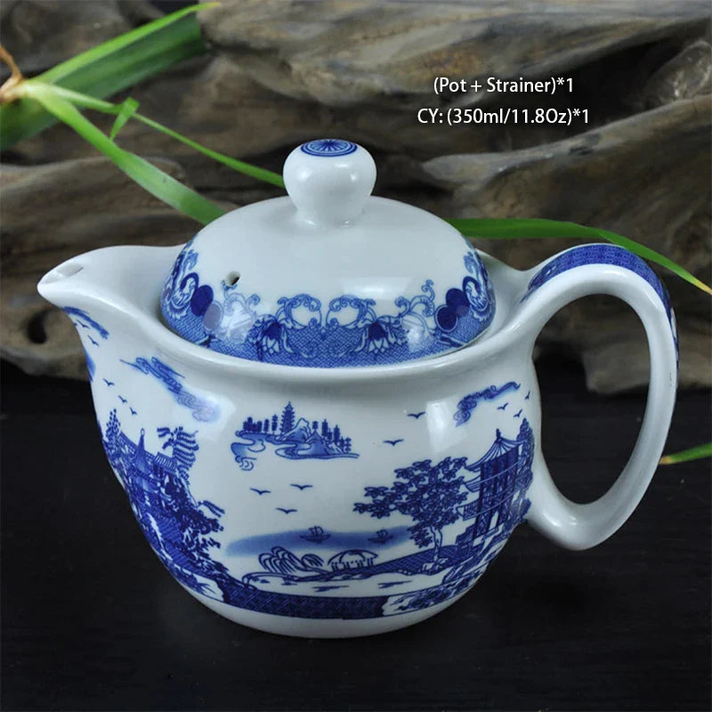 Decorbites™ Drachen-Teekanne-Teeset, Porzellan-Kung-Fu-Teegerät für Pu-Erh-Oolong-Zeremonie