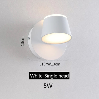 DecorBites™ Adjustable LED Wall Lamp Bedside Sconce Modern Hotel Wall Lights