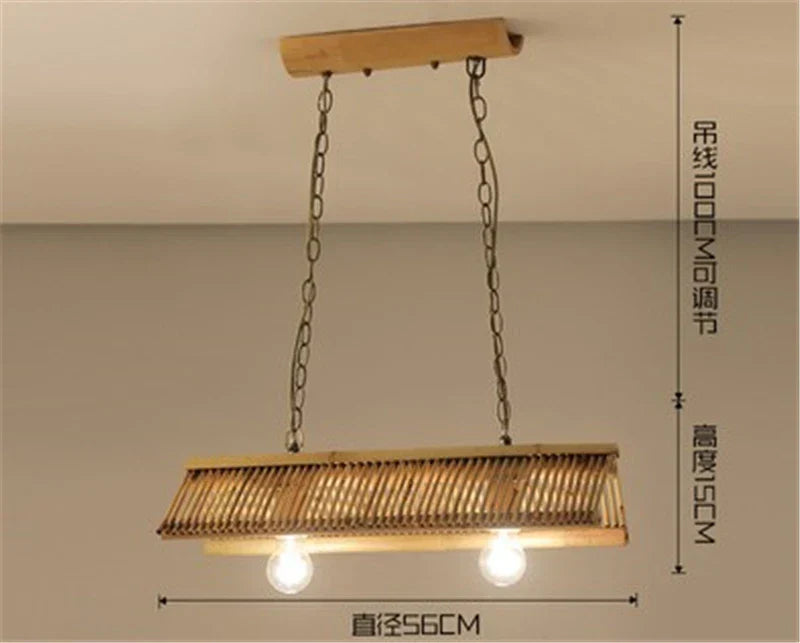 Decorbites™ Bambus-Hängeleuchter: Chinesisches Klassik-Design für Küchen-, Café-, Bar-, Gasthaus- und Restaurantbeleuchtung