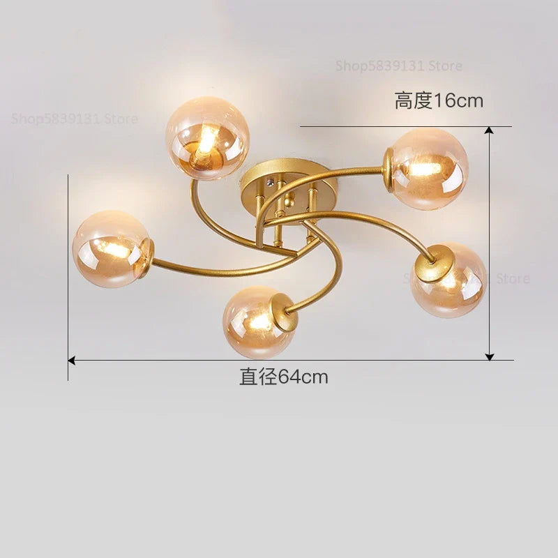 Decorbites™ Glasbirnen-LED-Deckenleuchte für modernes Wohnzimmer und Küche