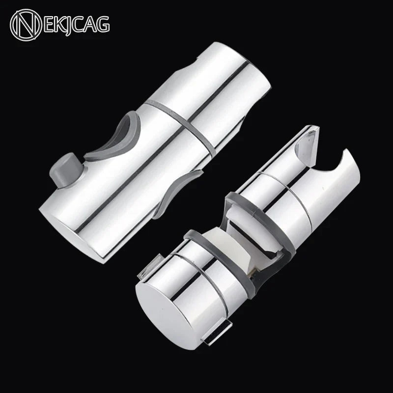 DecorBites™ Adjustable Slider Shower Head Holder Bracket Chrome Mounting Accessory