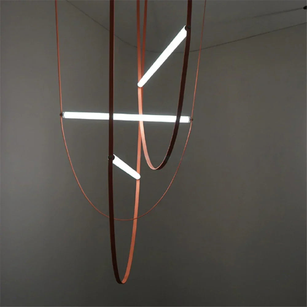 Leather Rustic Pendant Lamp