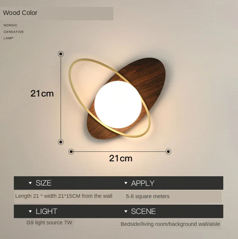 Decorbites™ Glasball-LED-Wandleuchte für modernes nordisches Licht im Wohn- und Schlafzimmer