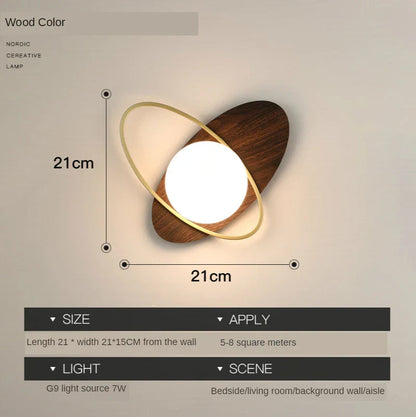 Decorbites™ Glasball-LED-Wandleuchte für modernes nordisches Licht im Wohn- und Schlafzimmer