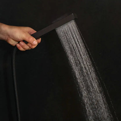 DecorBites™ Black Digital Shower Faucet, Matte Black Finish, Thermostatic Temperature Display