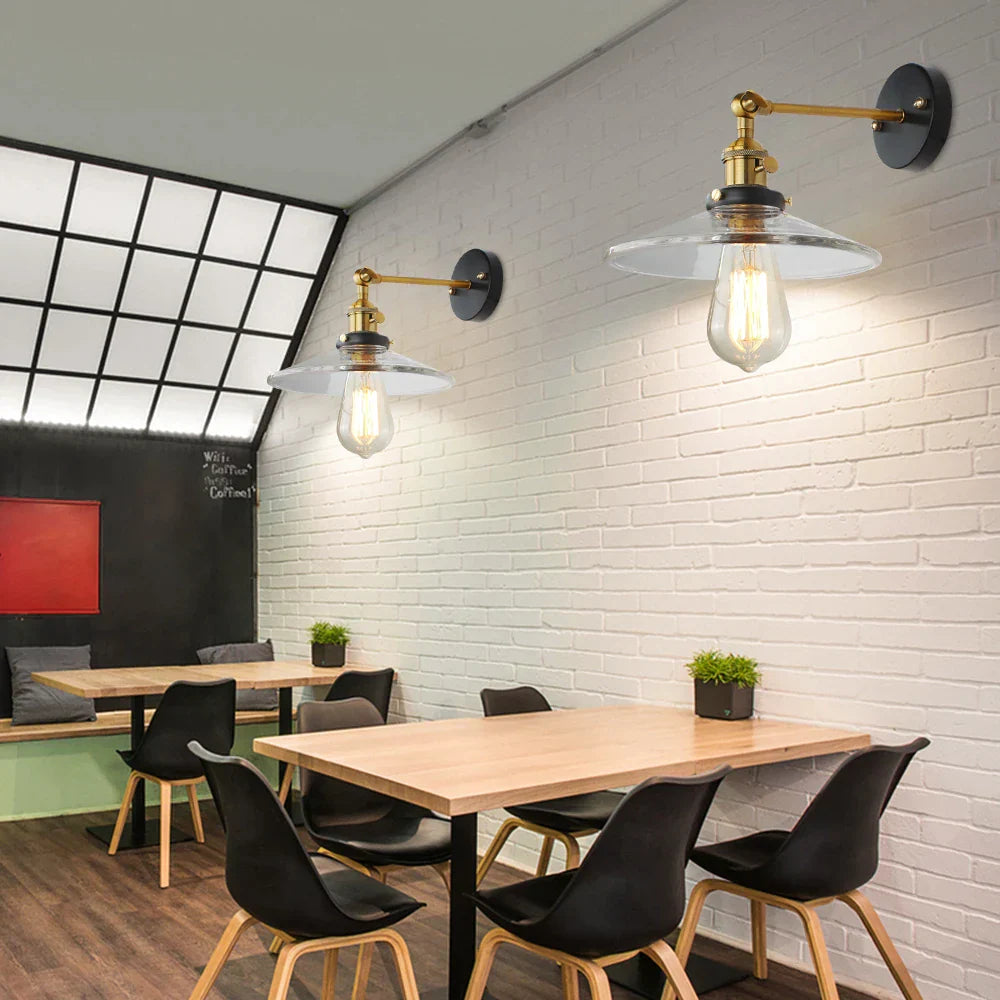 Glass Retro Wall Lamp