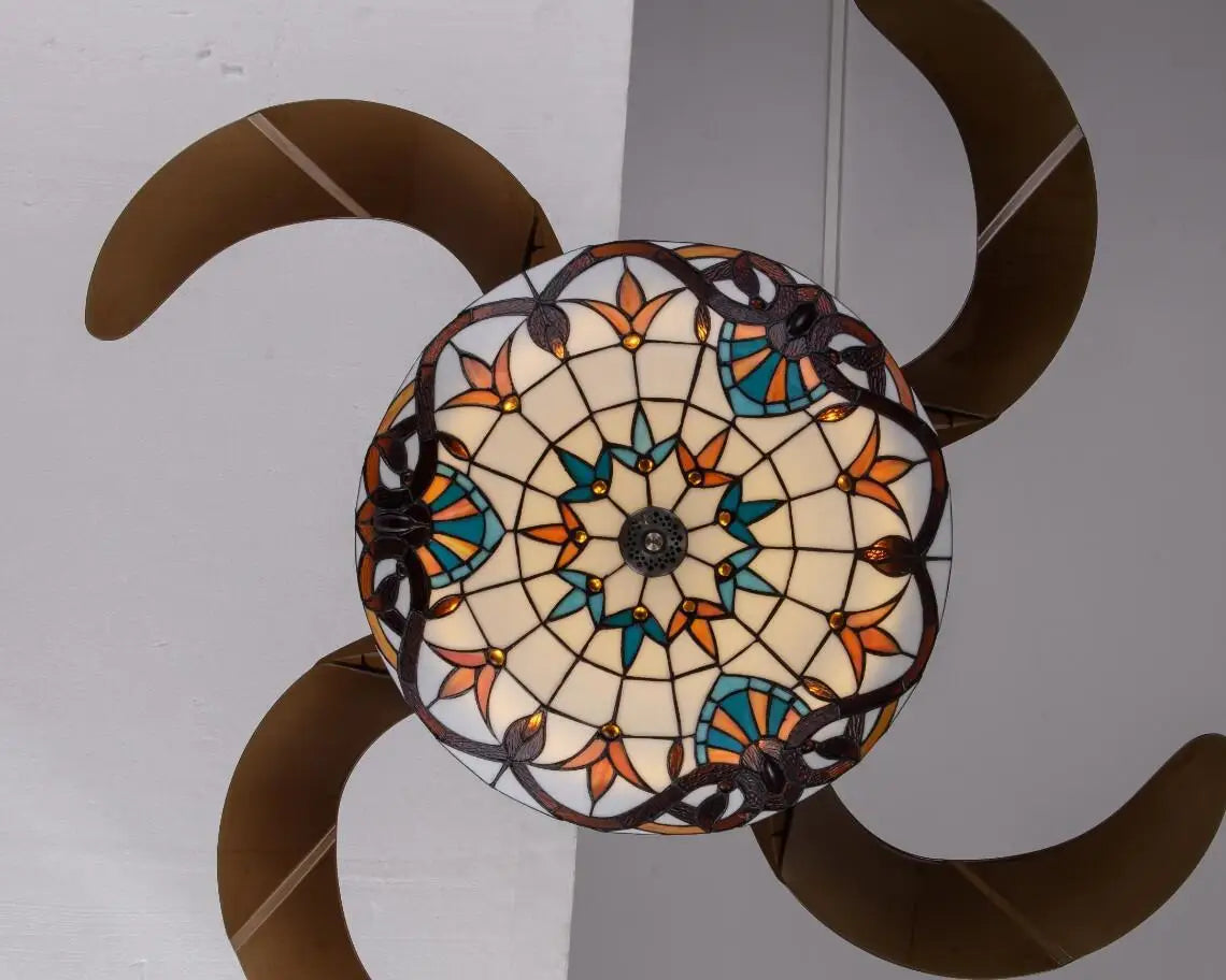 Decorbites™ 42-Zoll Retro-Deckenventilator mit Lampe und Fernbedienung für Wohnzimmer und Esszimmer