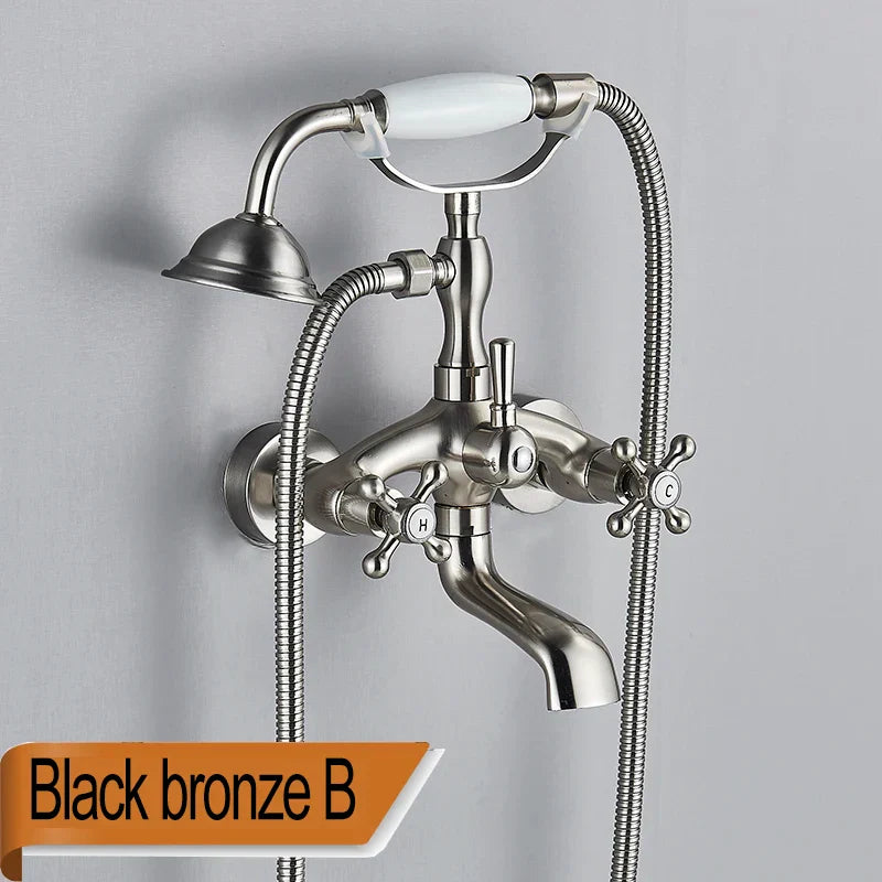 Decorbites™ Zweihandgriff Luxus-Badewannenarmatur mit Handbrause-Mischer