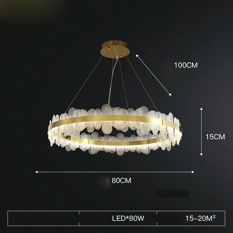 Decorbites™ Goldener Edelstahl-LED-Designer-Kronleuchter für das Esszimmer