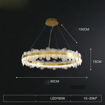 Decorbites™ Goldener Edelstahl-LED-Designer-Kronleuchter für das Esszimmer