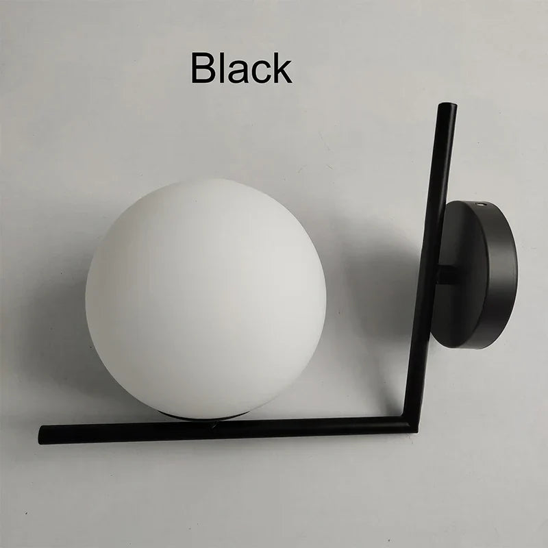 Gold Glass Wall Sconce With Touch Switch